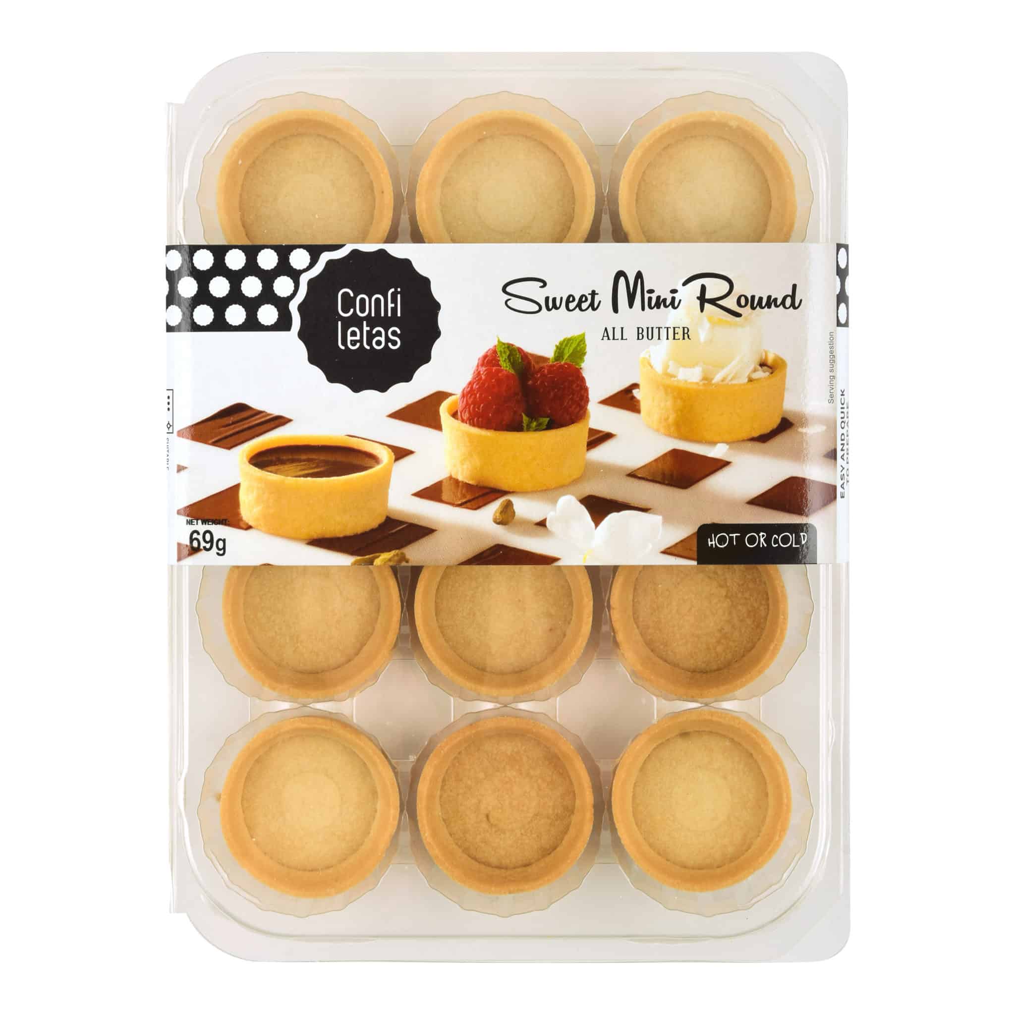 Confiletas Mini Sweet Round Pastry Cases x 12 Bottega Rotolo