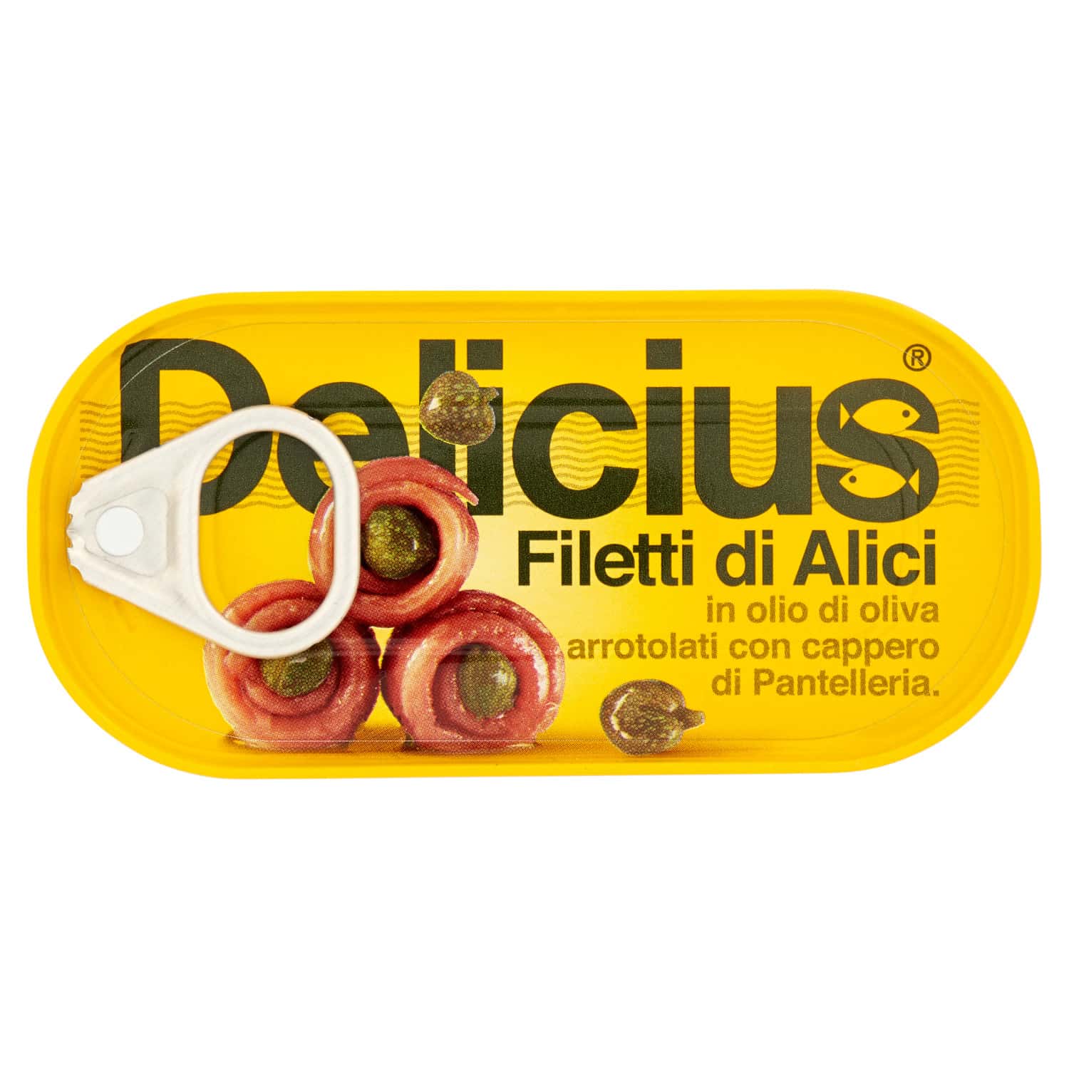 Delicius Anchovy Fillets With Capers in Olive Oil Tin 46g – Bottega Rotolo